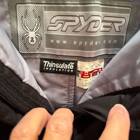 Spyder Black Pants with White Accents - Picture 3 of 5